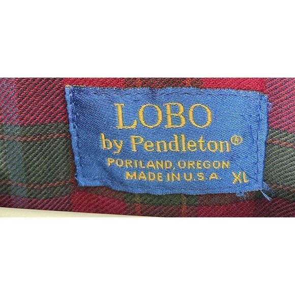 Pendleton Lobo Size XL Men’s Vintage Jacket Red Fleece Lined - Picture 3 of 12